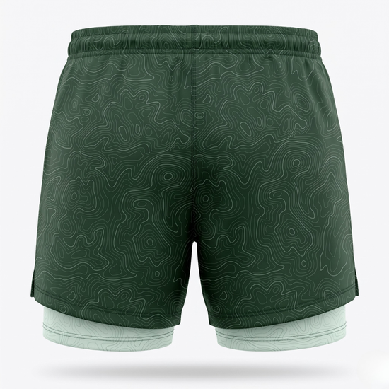 SHORT RUNNING FEMME - RELIEF VERT