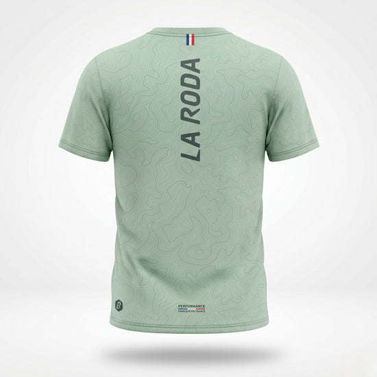 T-SHIRT RUNNING HOMME - RELIEF VERT