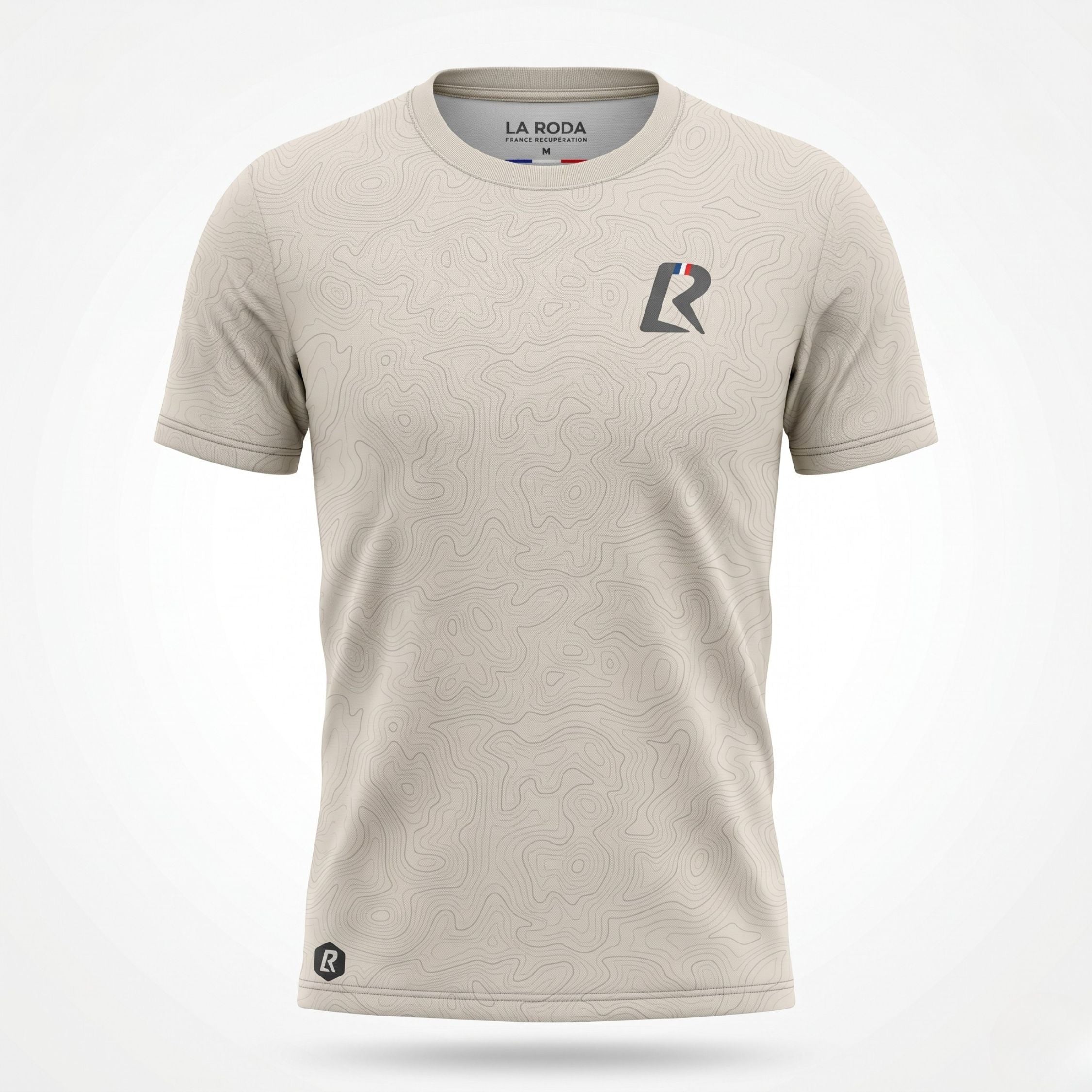 T-SHIRT RUNNING HOMME - RELIEF SABLE
