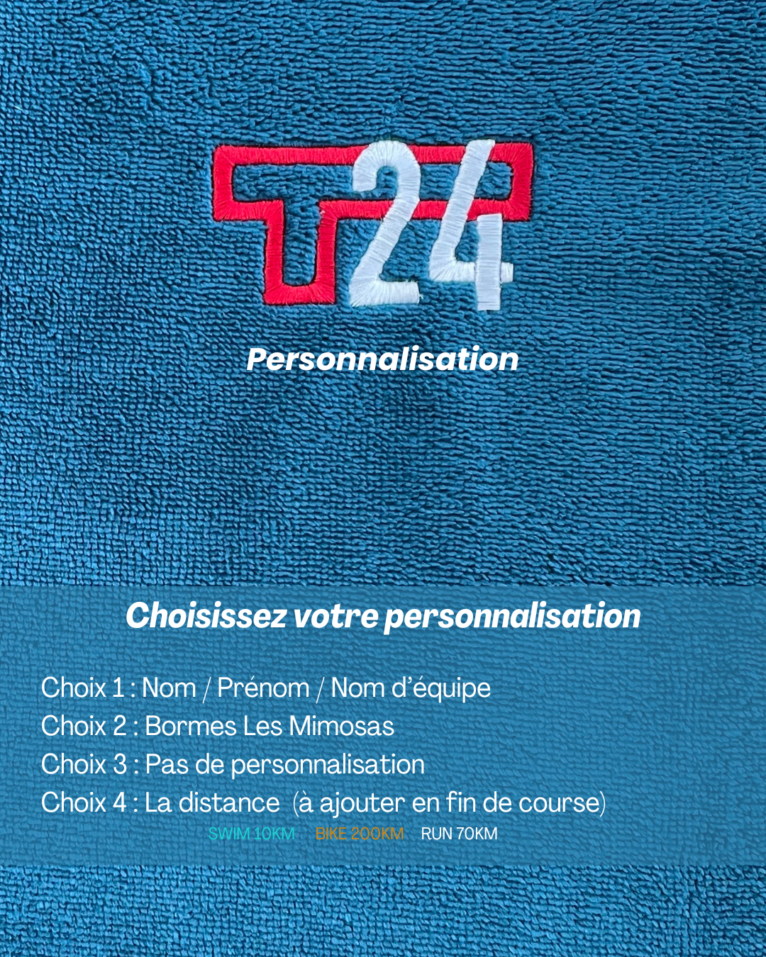 Poncho T24 Bleu