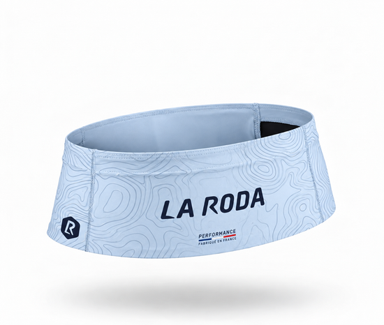 Ceinture running Femme - Relief Bleu Ciel