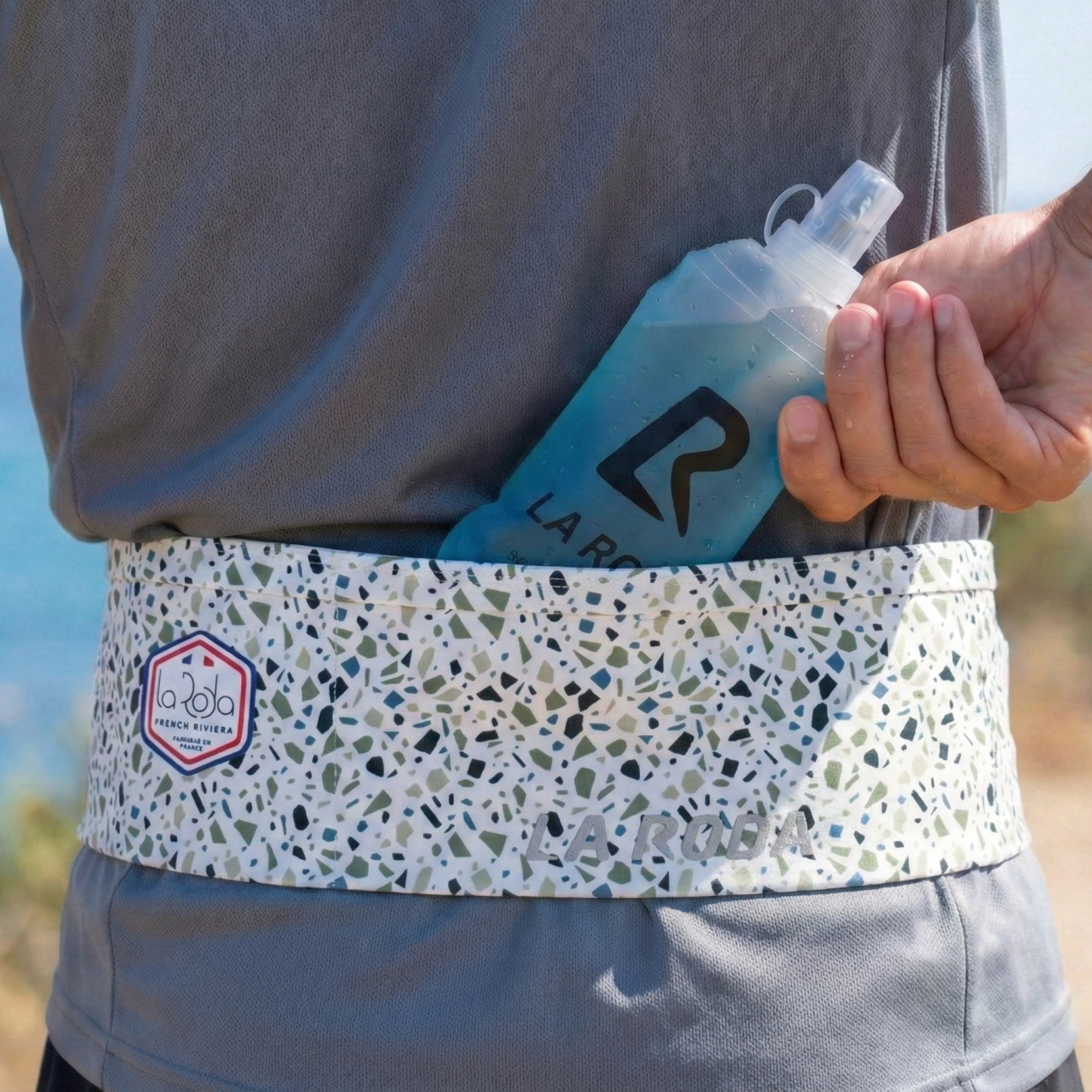 Ceinture running Homme - Vert Olive