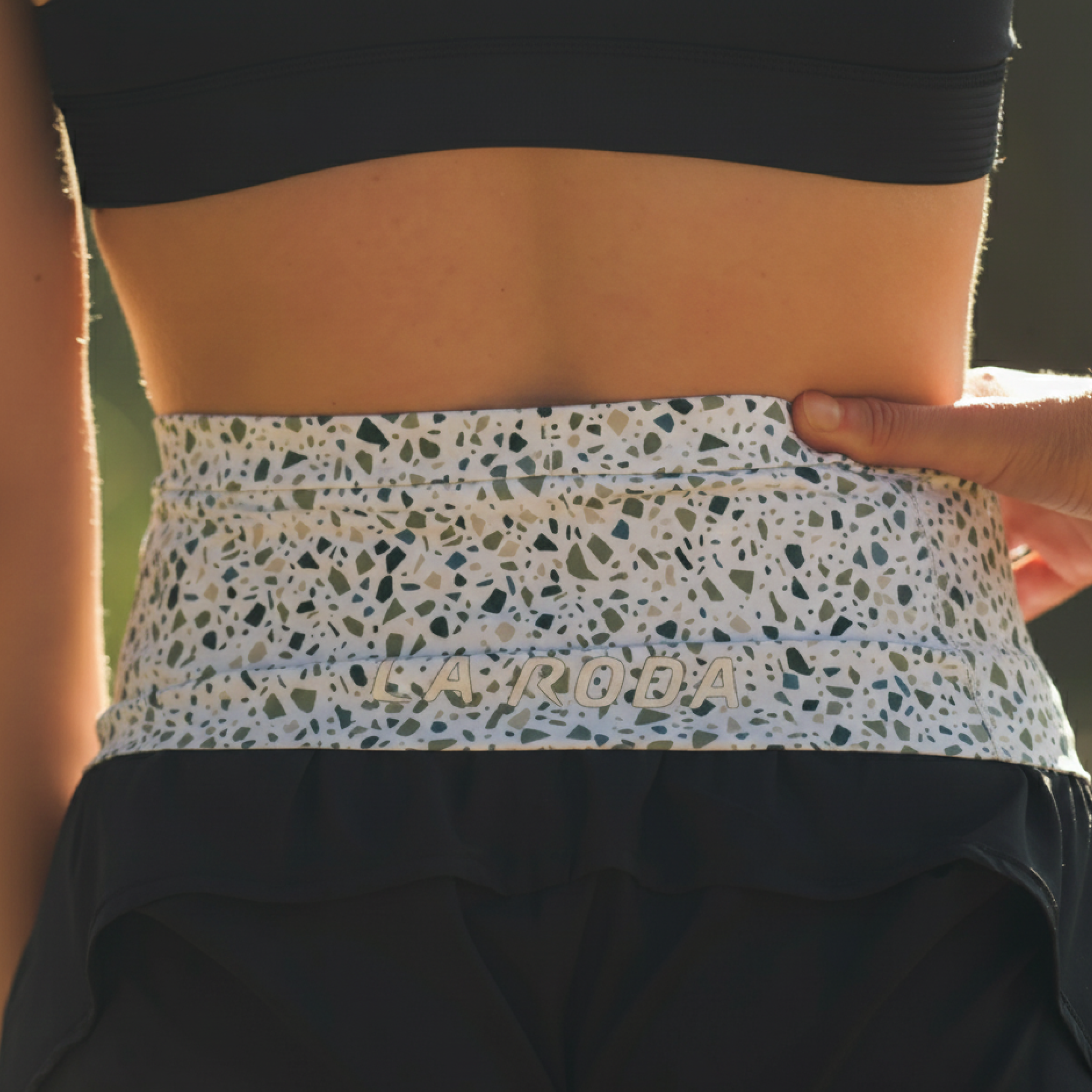 Ceinture running Femme - Vert Olive