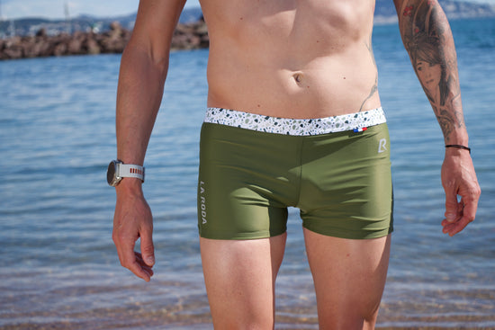 Boxer de natation homme - Réserve - Vert Kaki