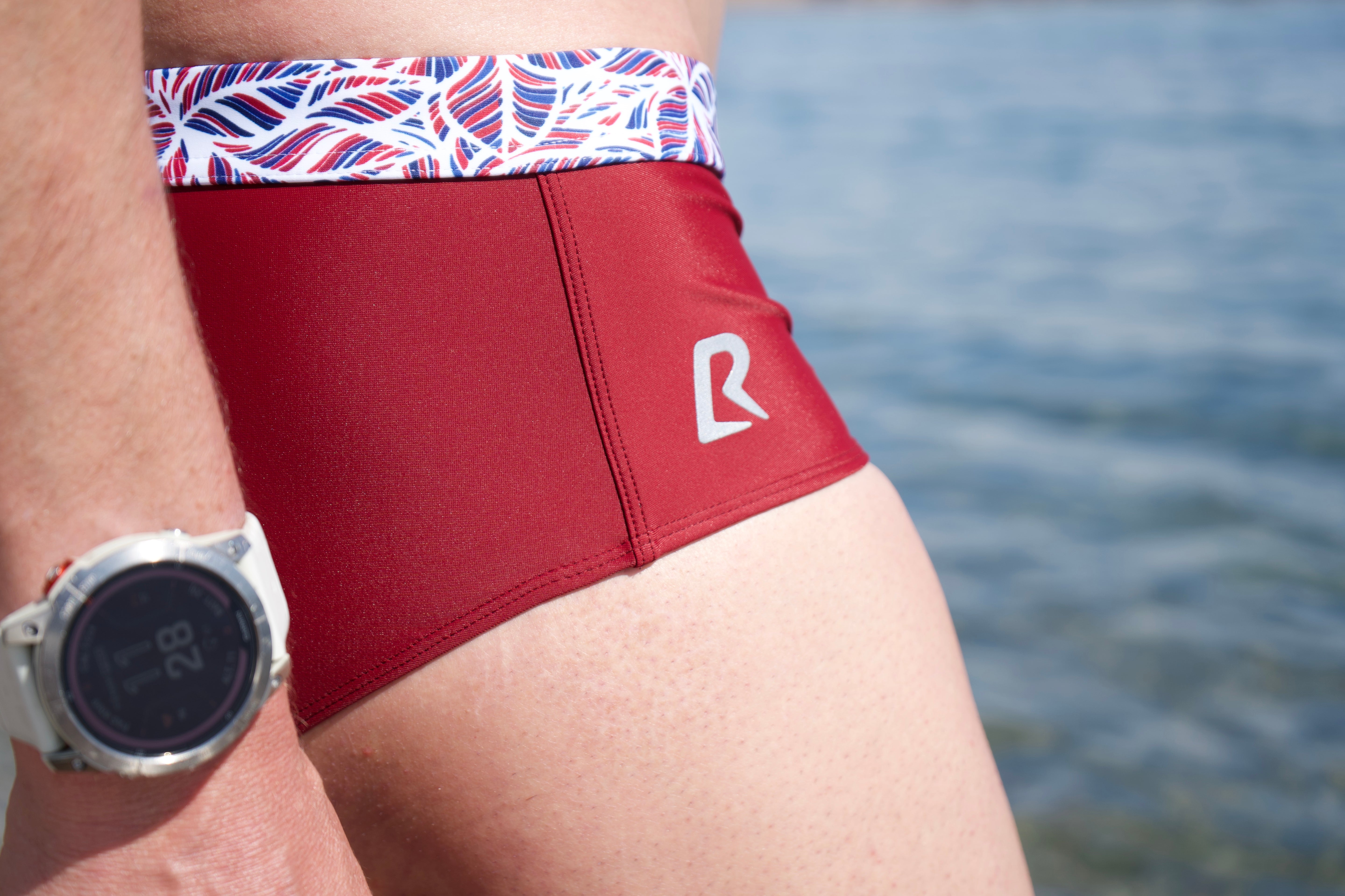 Slip de natation homme - Garoupe - Rouge Bordeaux