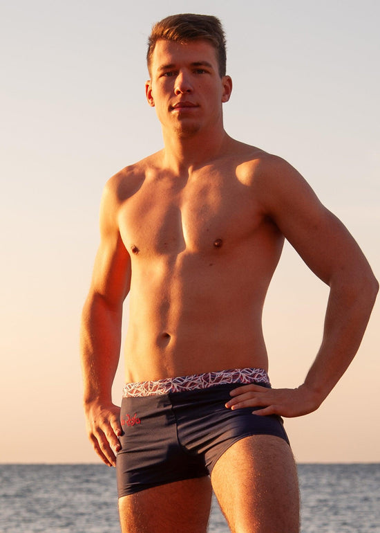 Boxer de natation homme - Réserve - Bleu Marine