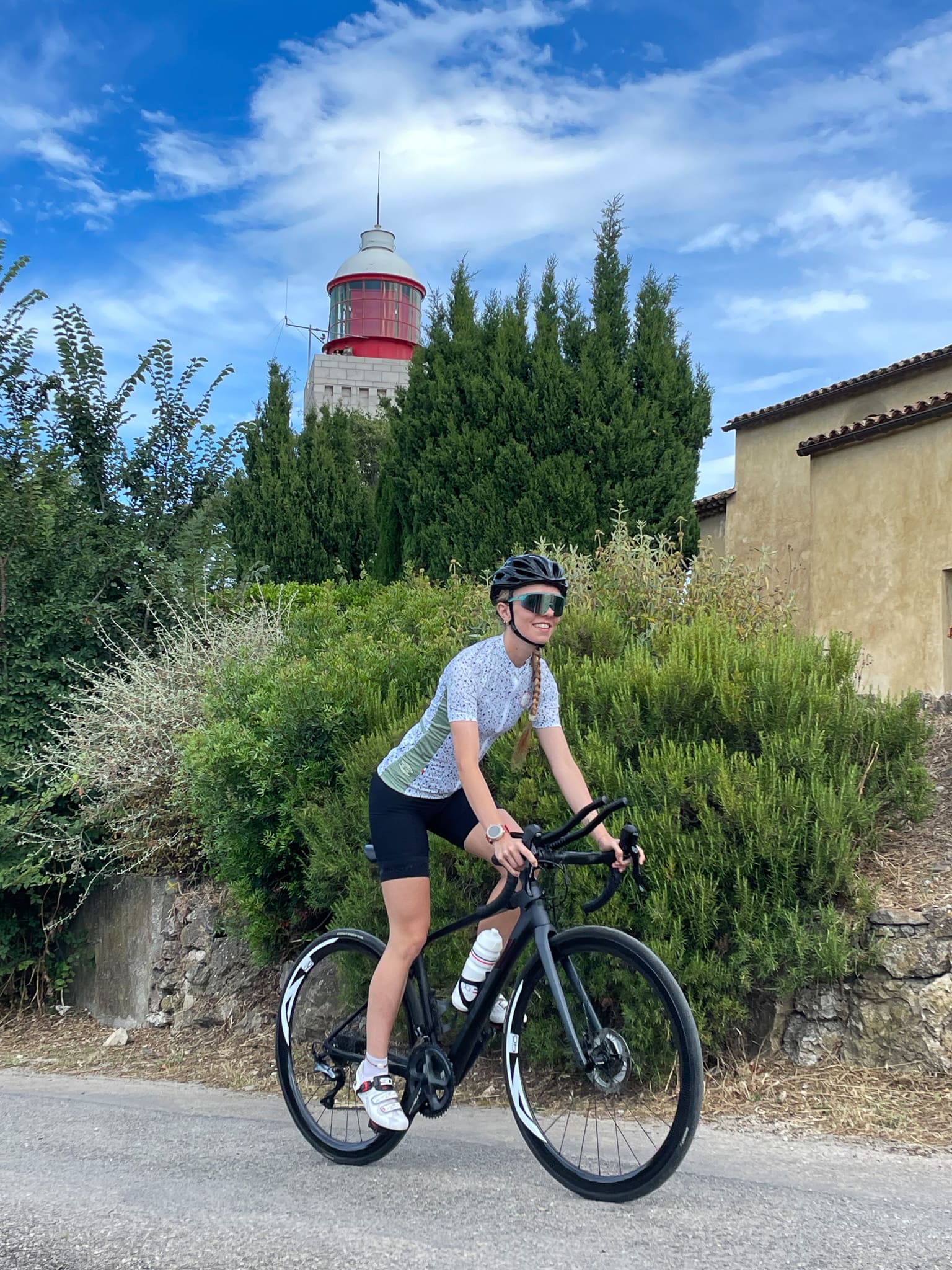 haut vélo La Roda fabriqué en France-col de la madone vert olive