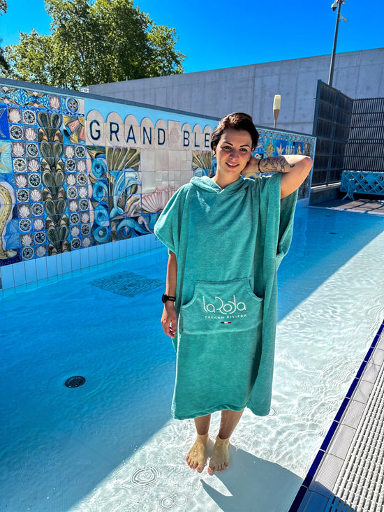 Poncho Adulte - Bleu Azur