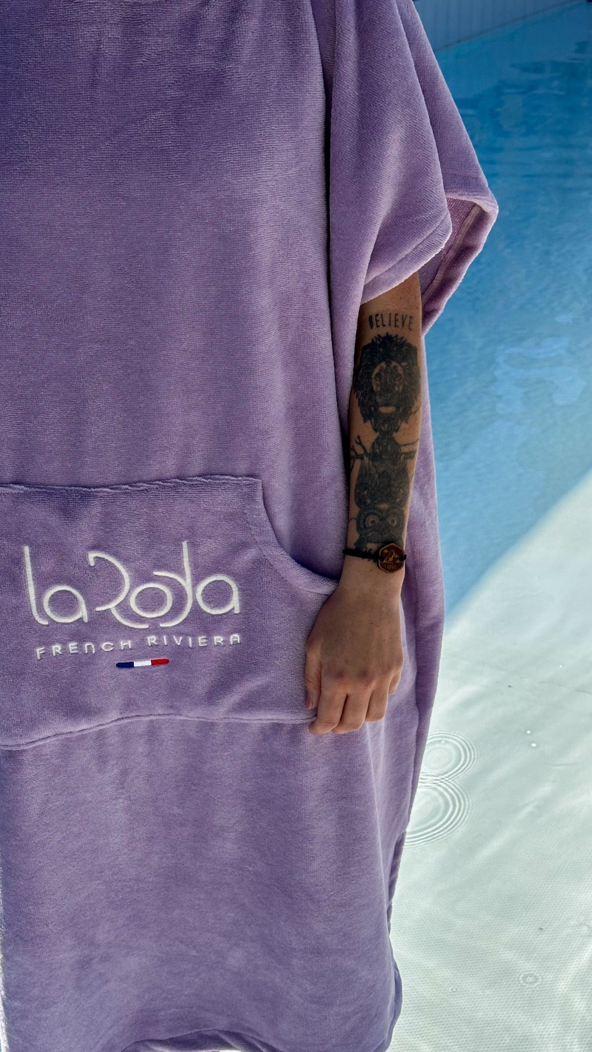 Poncho Adulte - Lavande