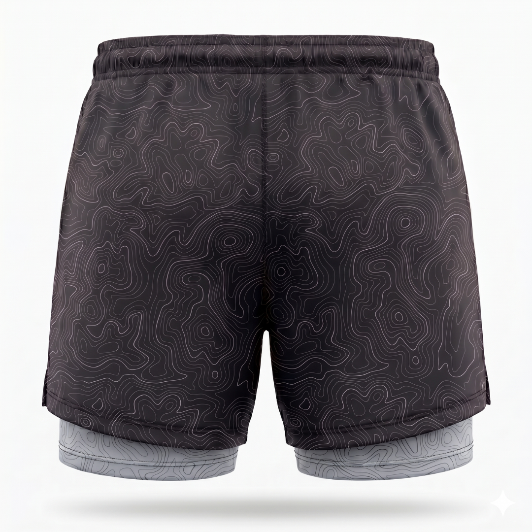 SHORT RUNNING HOMME - RELIEF NOIR