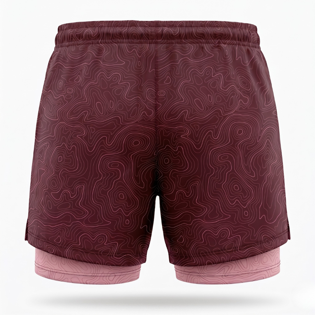 SHORT RUNNING FEMME - RELIEF BORDEAUX