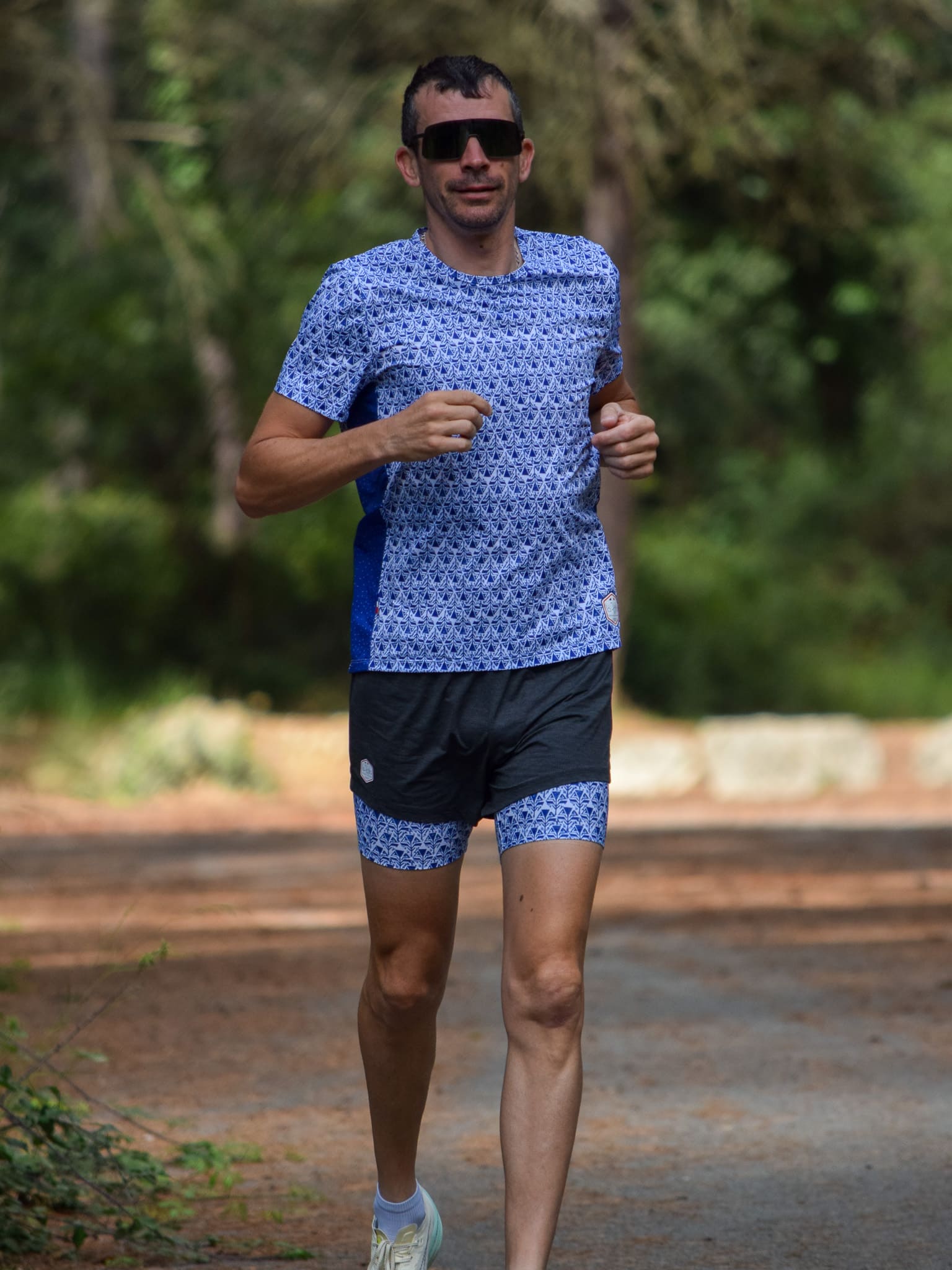 short running homme fabrique en France de la roda French riviera bleu Rossetti