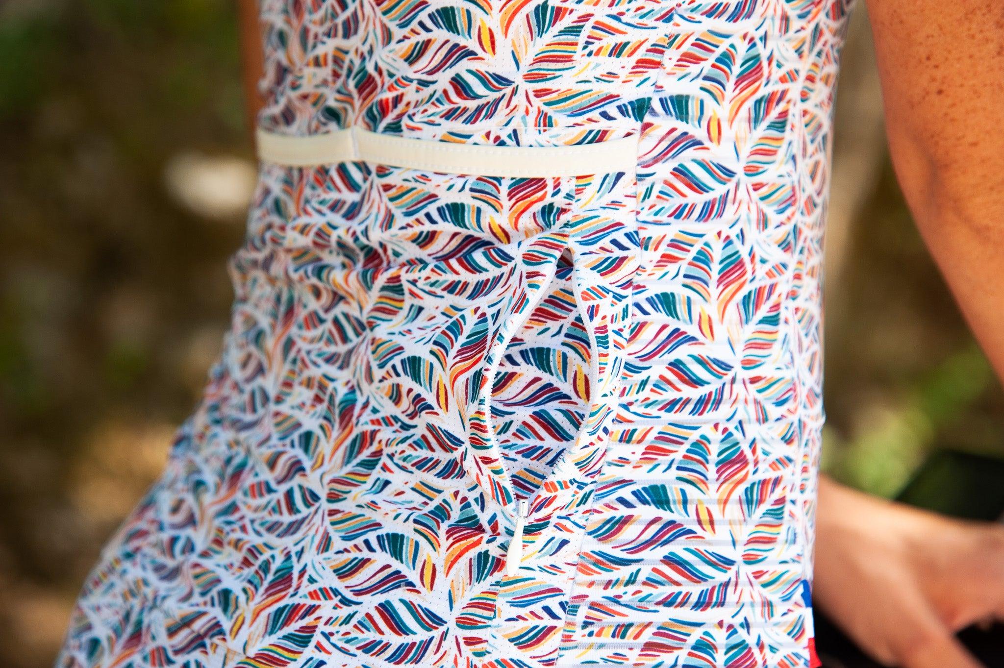 Poche zippée d'un maillot de vélo femme la roda