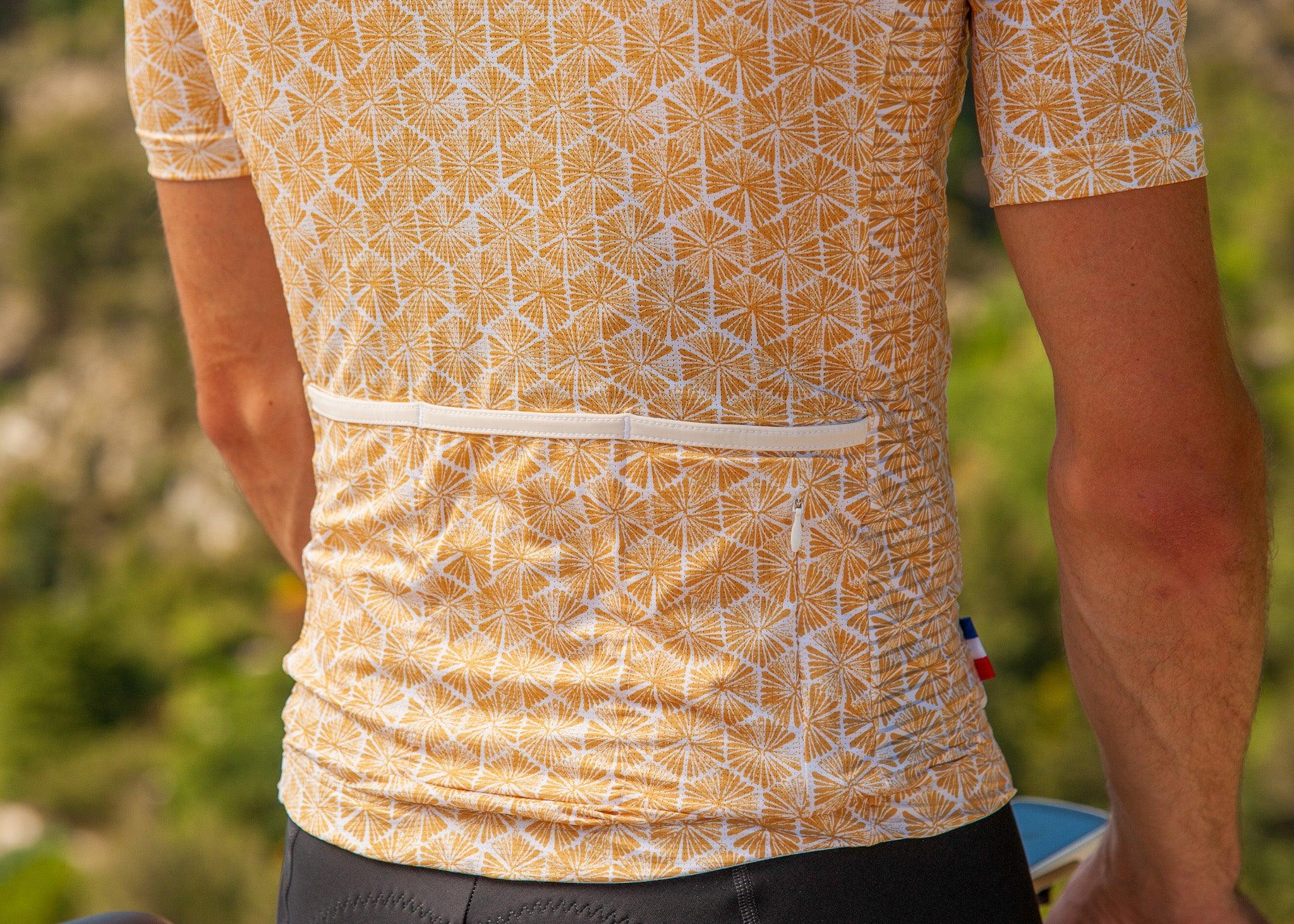 Poche de maillot vélo homme la roda jaune