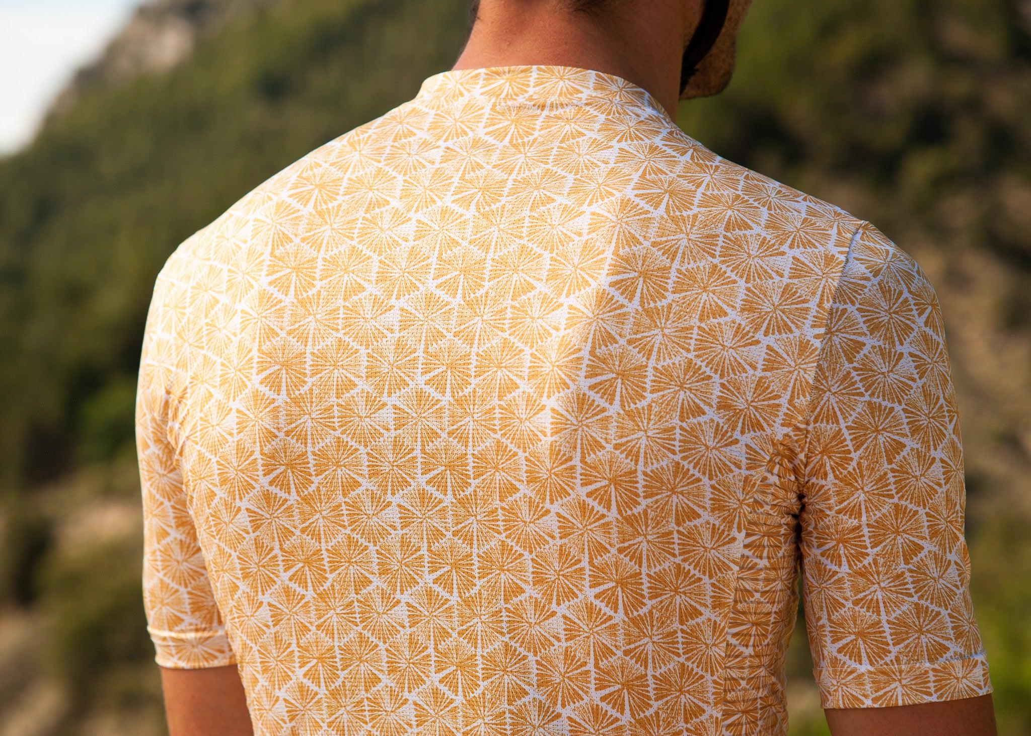 Dos de maillot de vélo homme la roda jaune