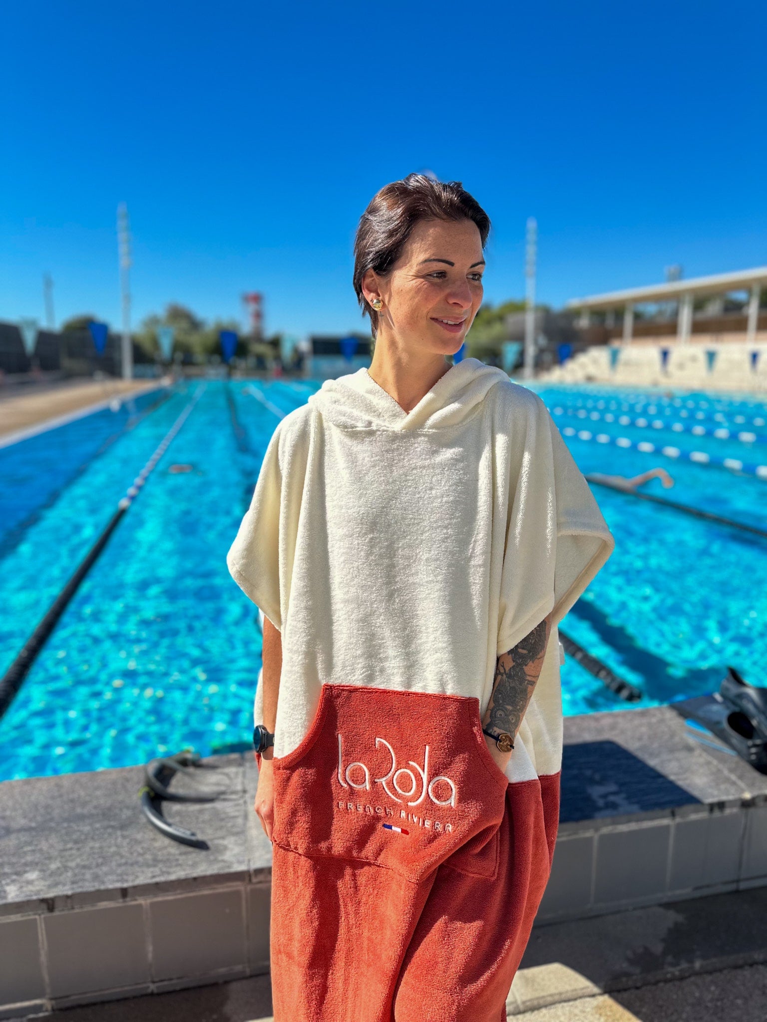 Poncho Adulte - Crème TerraCotta