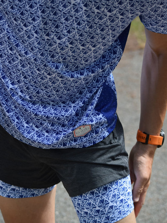Short running homme - Rossetti - Bleu Marine