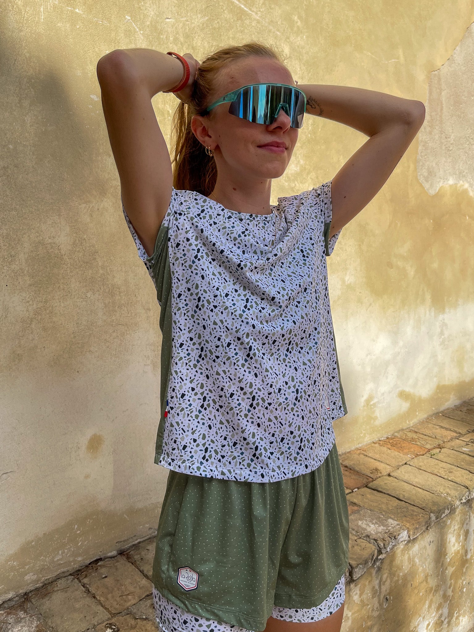 T-shirt running femme - La Prom' - Vert Olive