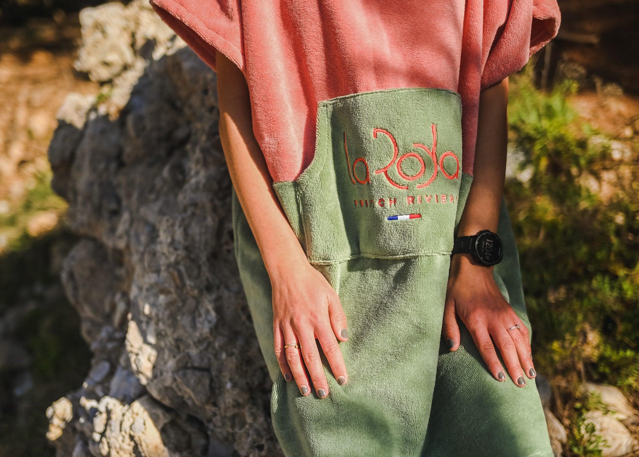 Poncho Junior Rose-Kaki - La Roda French Riviera