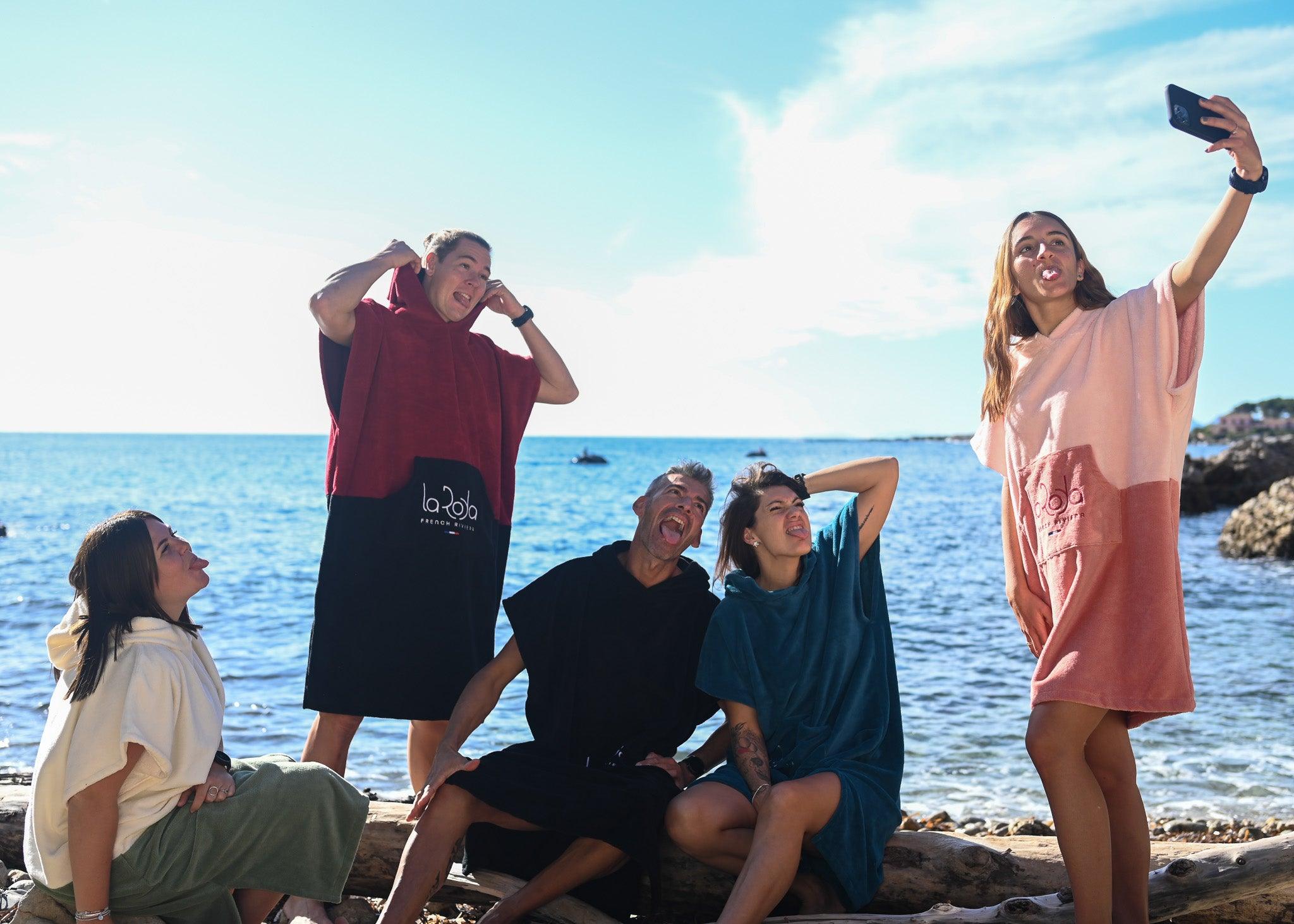 Poncho Adulte Rouge - La Roda French Riviera