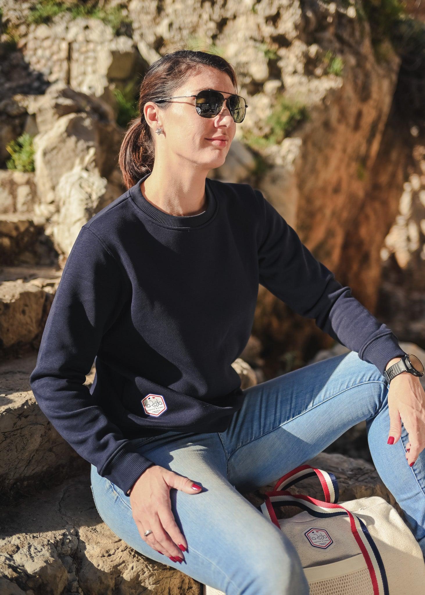 Pull femme - Bleu marine - La Roda French Riviera