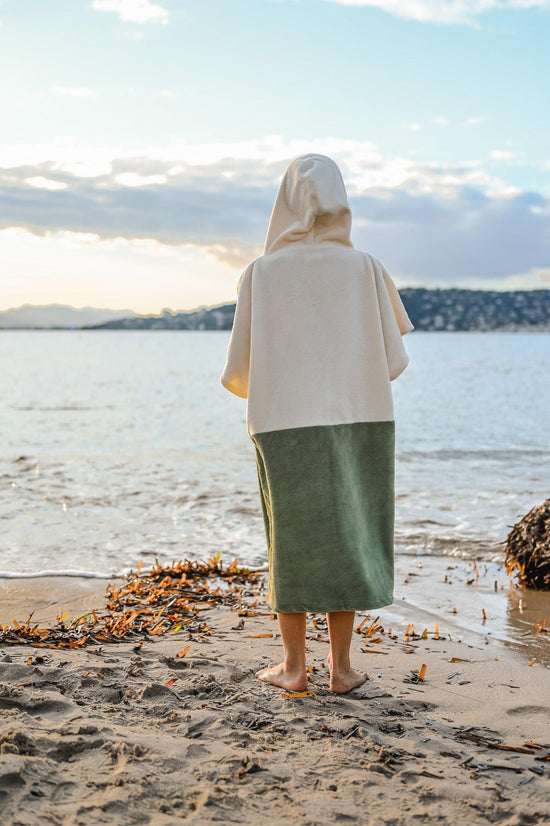 Poncho Ado - Crème Kaki