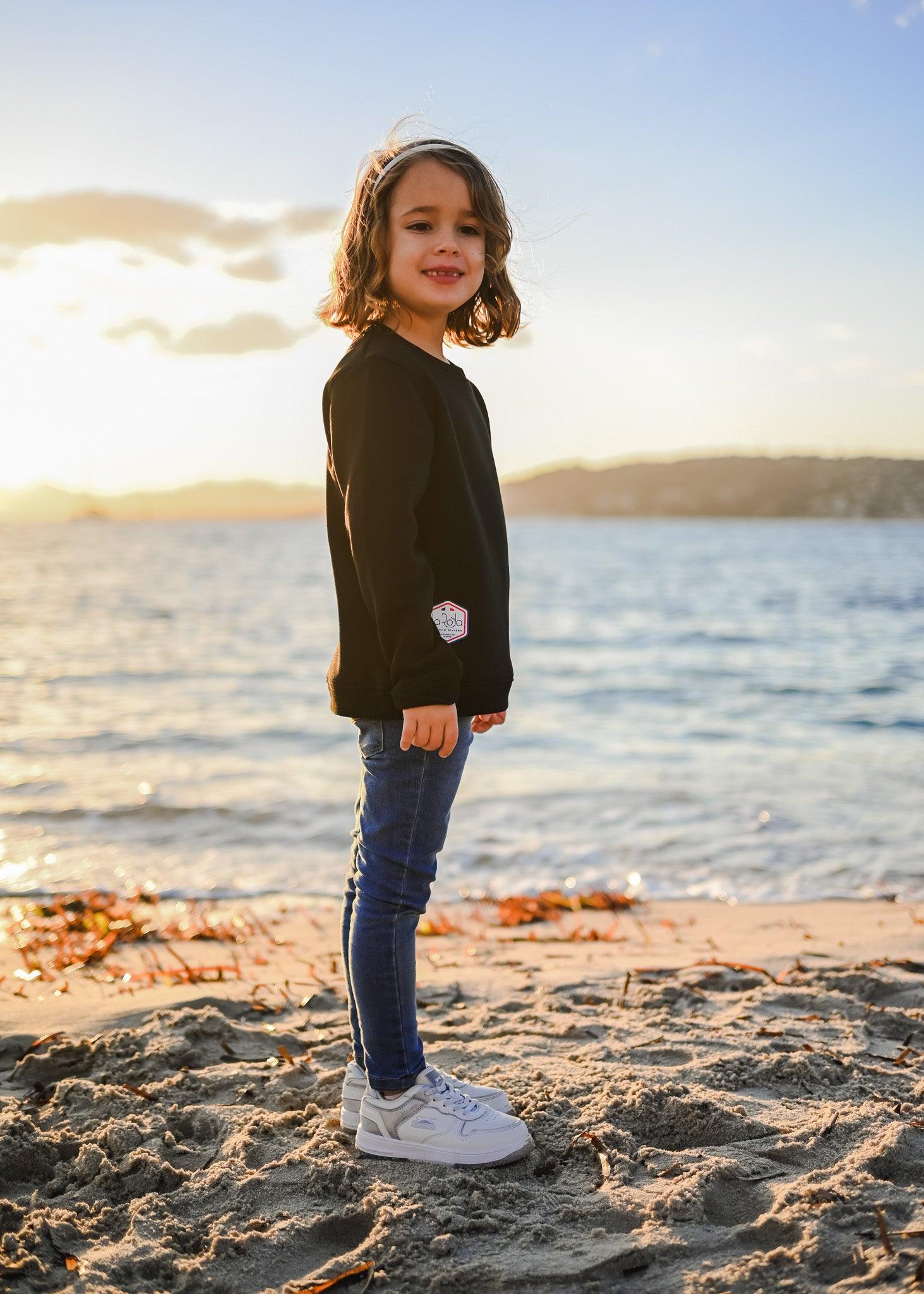 Pull enfant - Noir - La Roda French Riviera