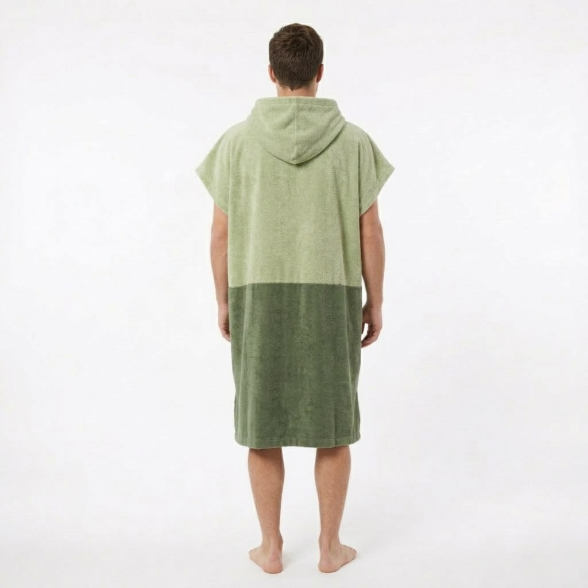 Poncho Adulte - Vert Bicolore