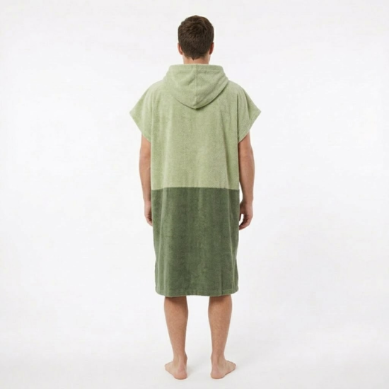Poncho Adulte - Vert Bicolore