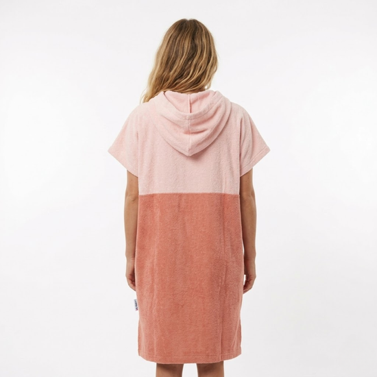 Poncho Adulte - Rose bicolore