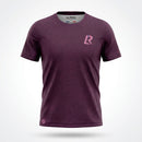 T-SHIRT RUNNING HOMME - RELIEF BORDEAUX