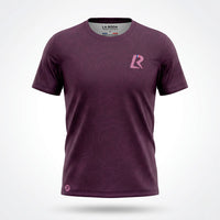T-SHIRT RUNNING HOMME - RELIEF BORDEAUX
