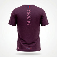T-SHIRT RUNNING HOMME - RELIEF BORDEAUX