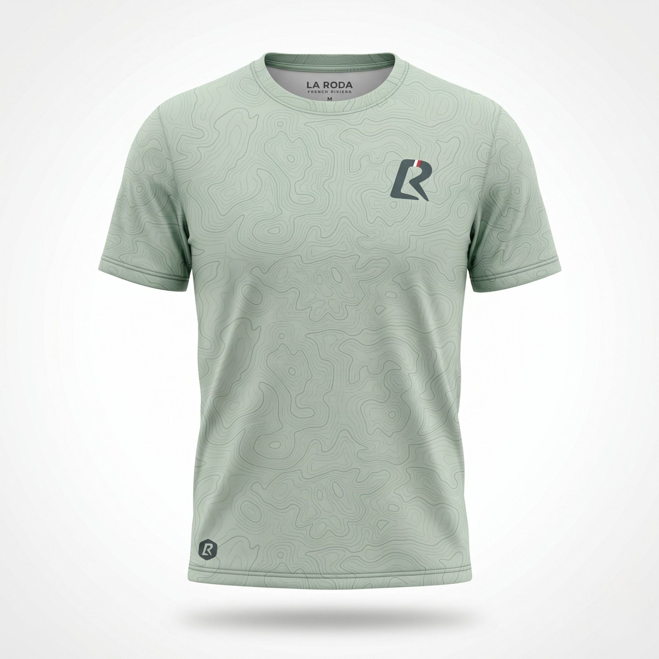 T-SHIRT RUNNING HOMME - RELIEF VERT
