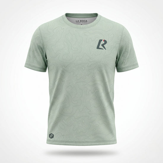 T-SHIRT RUNNING HOMME - RELIEF VERT