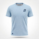T-SHIRT RUNNING HOMME - RELIEF BLEU CIEL