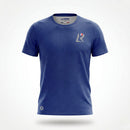 T-SHIRT RUNNING HOMME - RELIEF BLEU MARINE