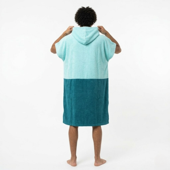 Poncho Adulte - Bleu bicolore