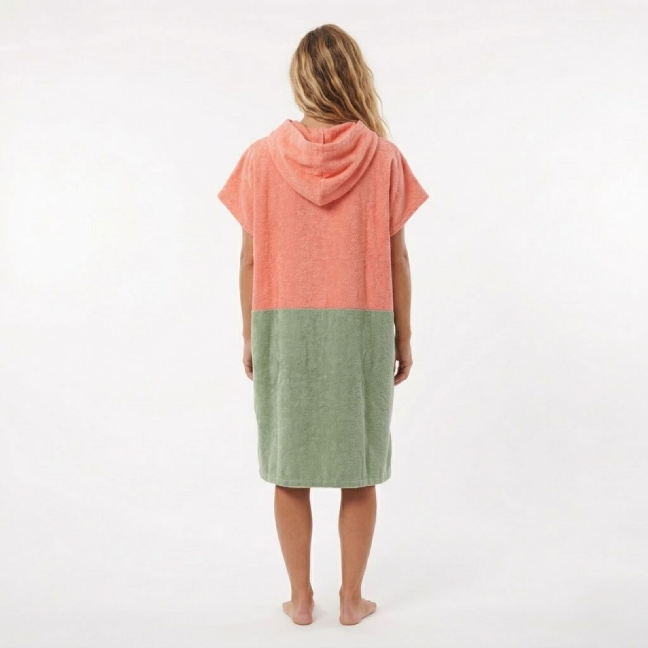 Poncho Adulte - Rose-kaki