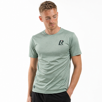 T-SHIRT RUNNING HOMME - RELIEF VERT