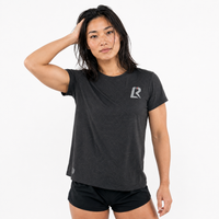 T-SHIRT RUNNING FEMME - RELIEF NOIR