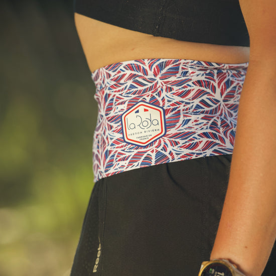 Ceinture running Femme - Bleu et Rouge