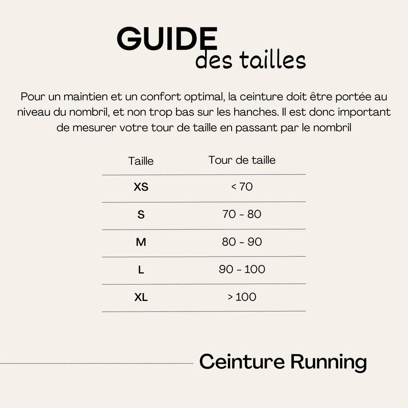 Ceinture running - Kaki