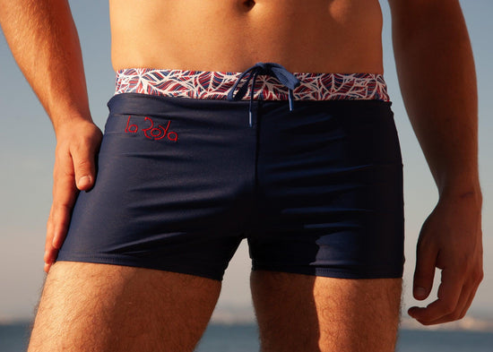 Boxer de natation homme - Réserve - Bleu Marine