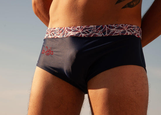 Slip de natation homme - Garoupe - Bleu Marine