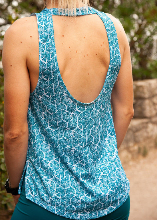 Débardeur Running - Massena - Bleu turquoise