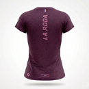 T-SHIRT RUNNING FEMME - RELIEF BORDEAUX