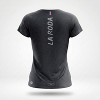T-SHIRT RUNNING FEMME - RELIEF NOIR