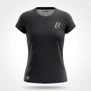 T-SHIRT RUNNING FEMME - RELIEF NOIR