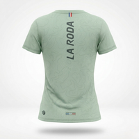 T-SHIRT RUNNING FEMME - RELIEF VERT